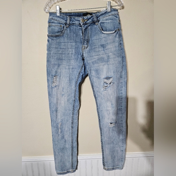 ZLZ Distressed Denim Jeans Size 30 - Picture 1 of 6
